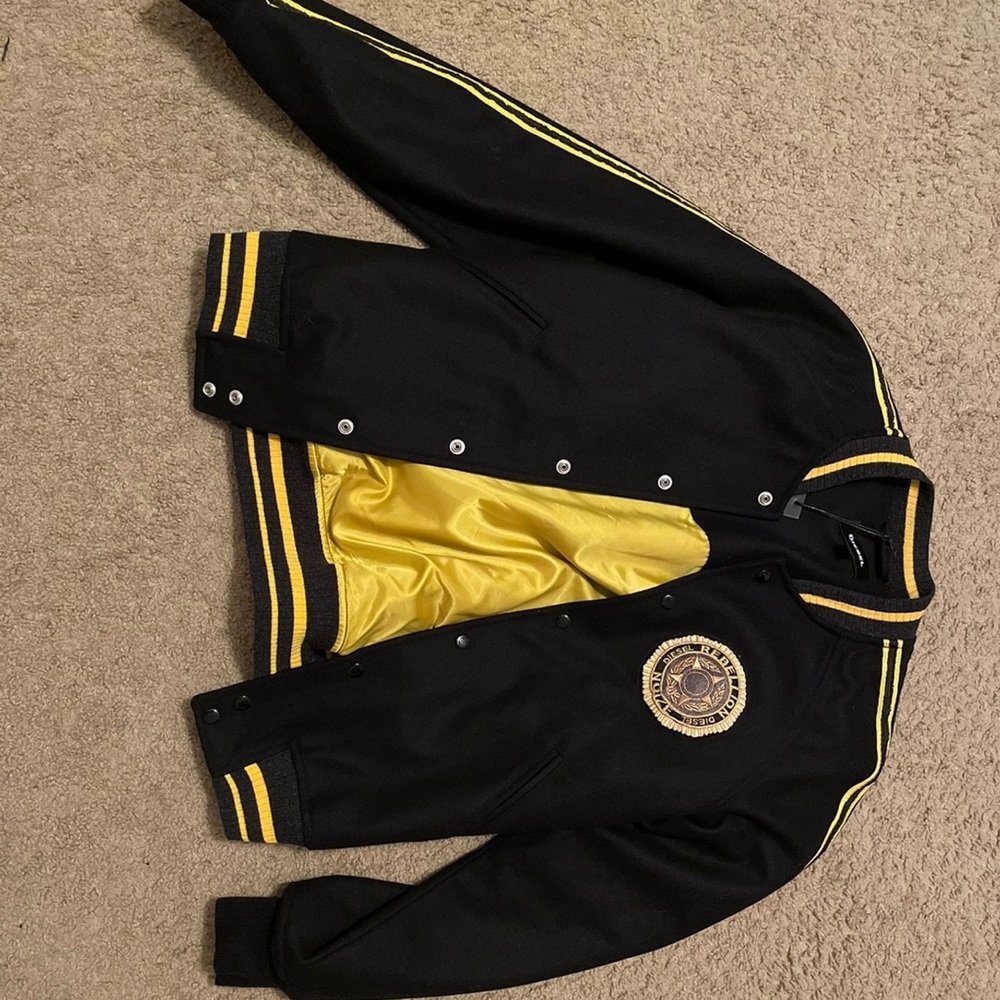 Diesel Lettermen Varsity embroidered Jacket